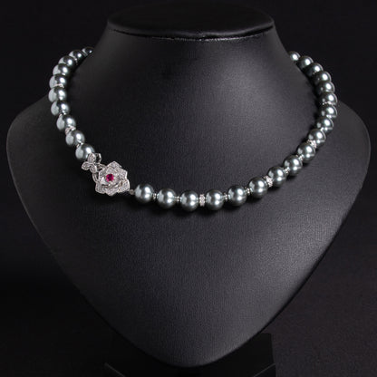 Copper with Zirconia Necklace