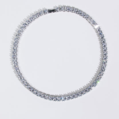 Simple Endless Crystal White Diamond AAA Cubic Zirconia Diamond Jewelry Sets For Women Wholesale