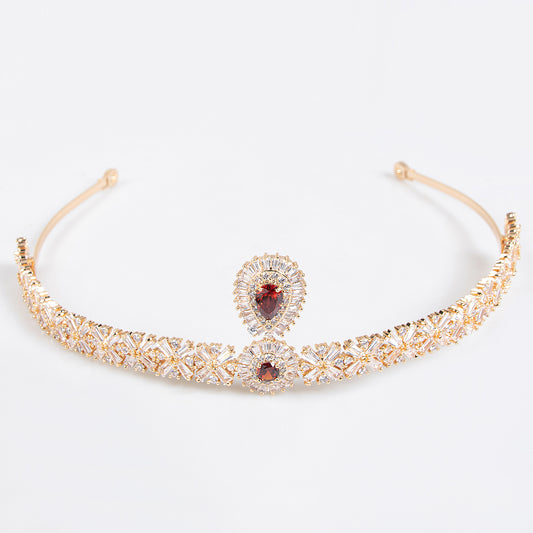 Copper with Zirconia Crown headdress