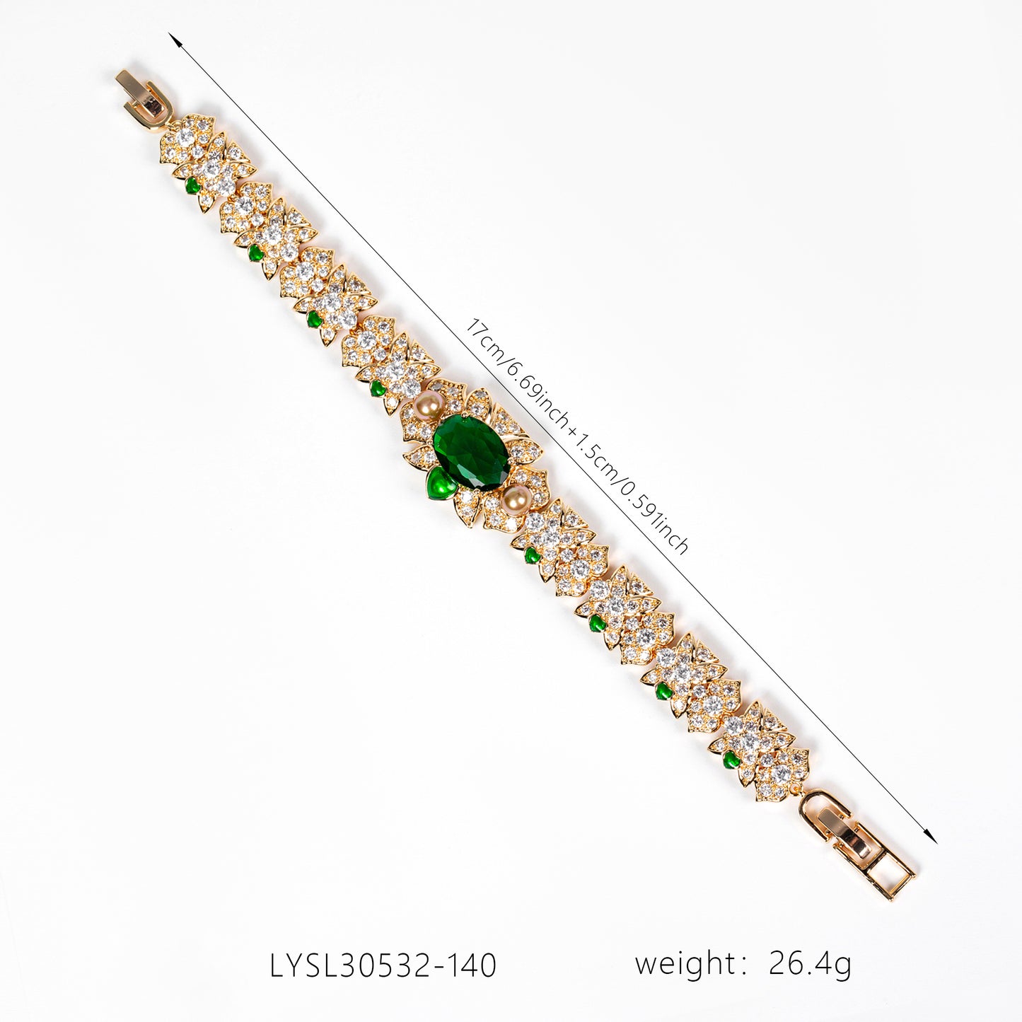 Copper with Zirconia Bracelet