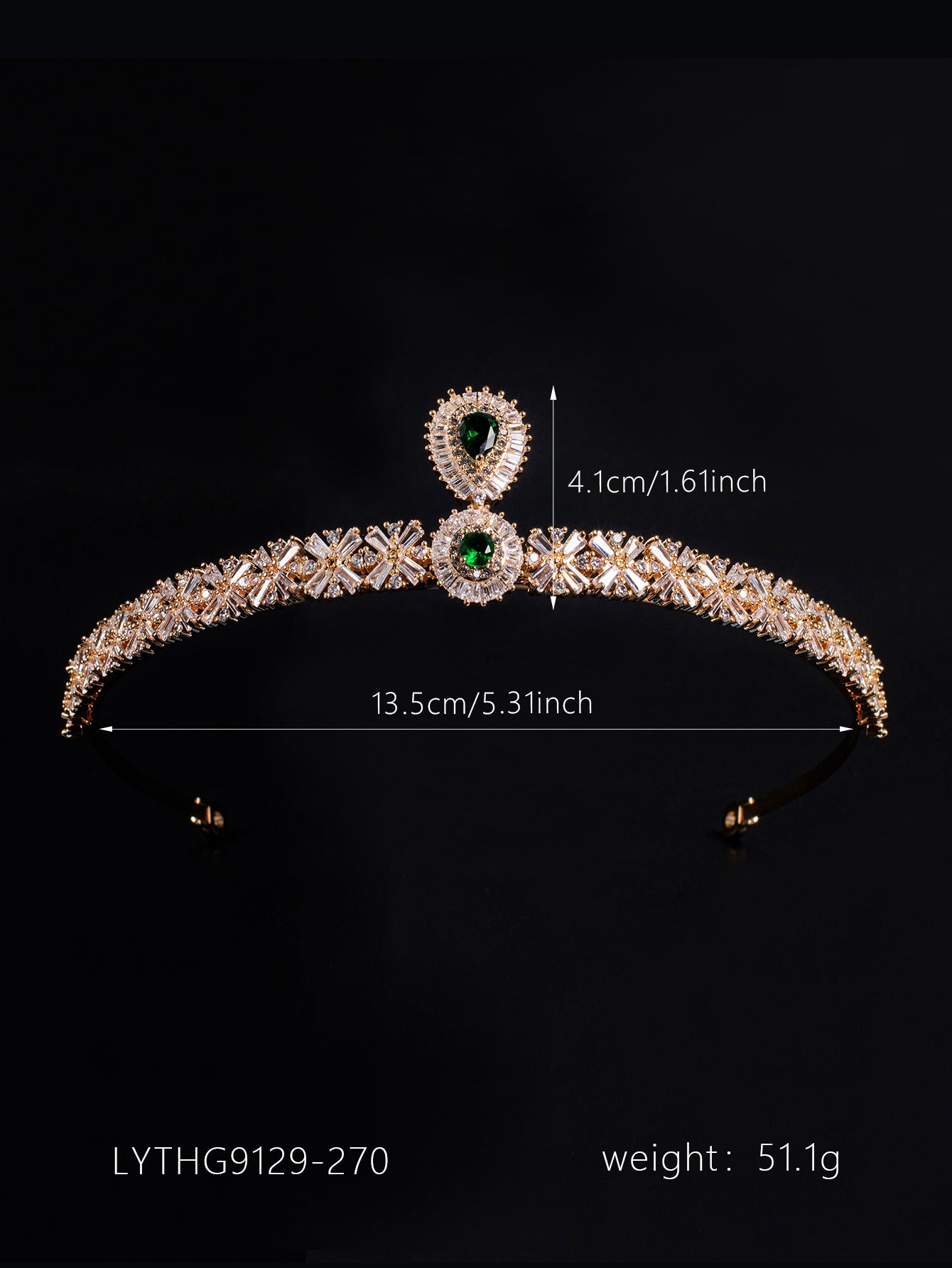 Copper with Zirconia Crown headdress