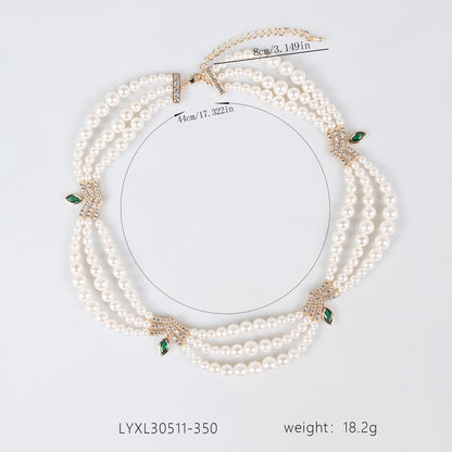 Copper with Zirconia Necklace