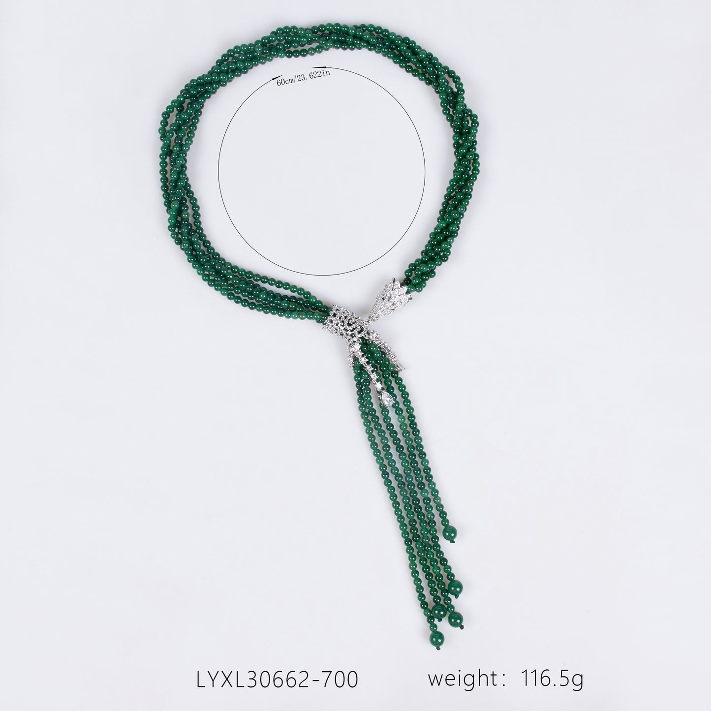 Copper with Zirconia Necklace